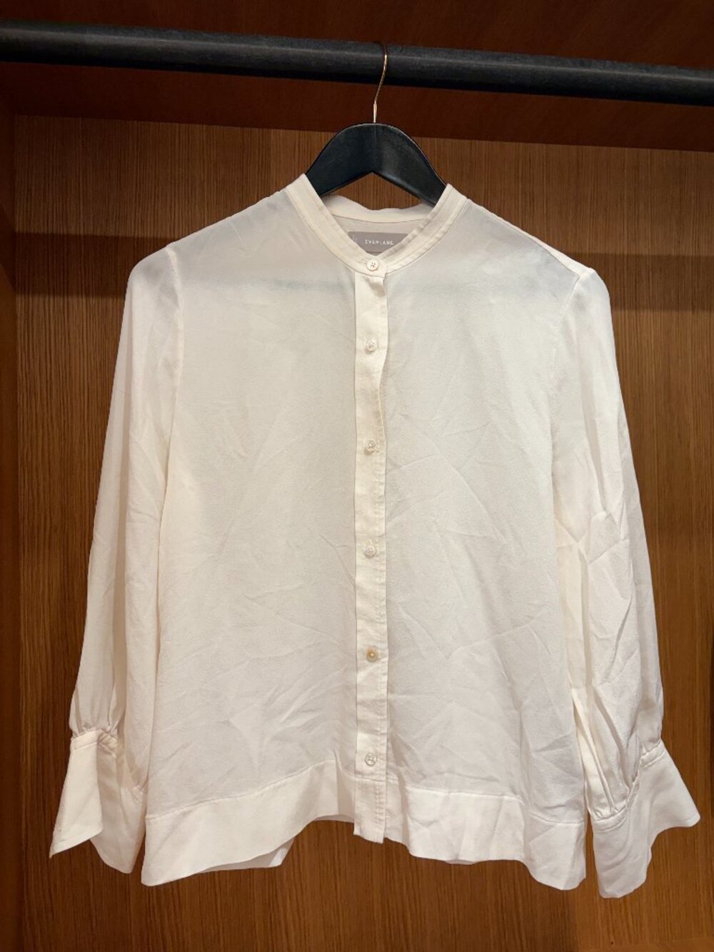 Everlane Clean Silk Blouson Shirt